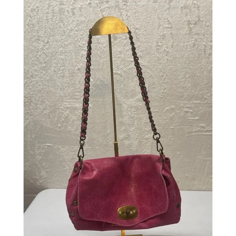 Zagara Italian Leather Pink Purse